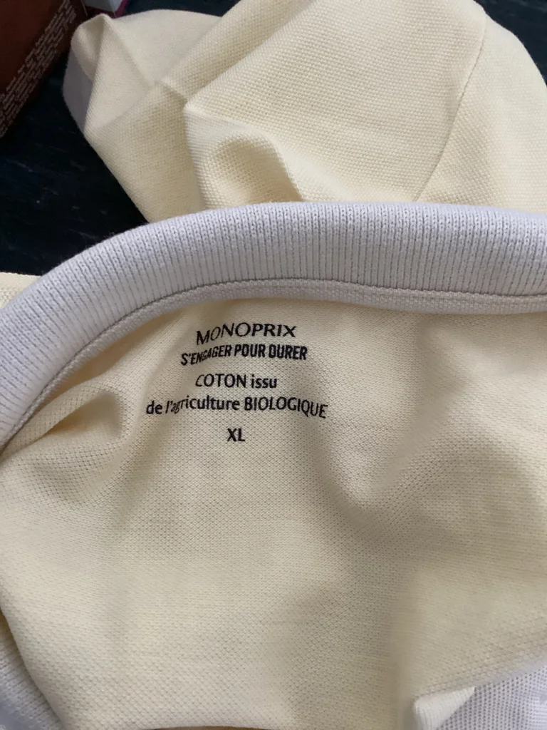 Polo amarelo pálcido e5 com gola amarelo pálcido, tamanho XL – photo 2